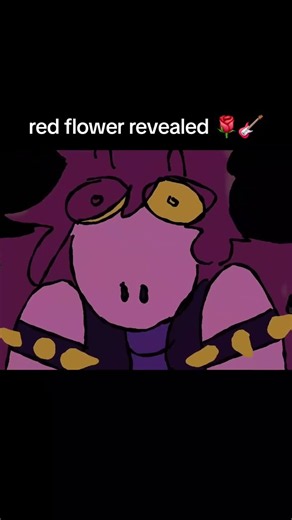 red flower revealed 🌹🎸 #animation #deltarune #deltarunechapter5