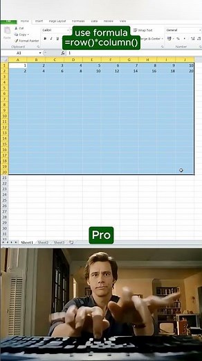 Create Multiplication Table in Seconds | Excel Formula Trick#excel #excelshorts