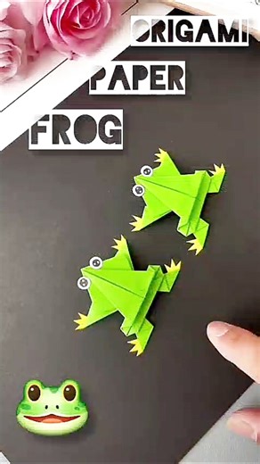 Origami Paper Frog Making 🐸 #art #shorts #diy #ytshorts #viral