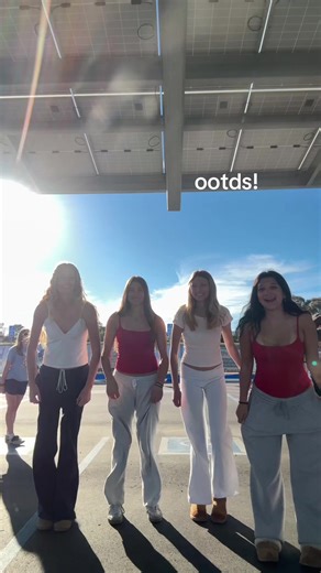 our school fits for varsity initiation! #stangsoftballbaddies | school fit