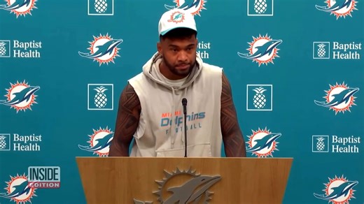 Miami Dolphins star quarterback Tua Tagovailoa's press conference announcing his return is leading to a huge national debate. He has the option of wearing a helmet known as the guardian cap. It has extra padding that experts say can reduce the impact of a hit to the head by 10%. However, he says he will not wear one. | Inside Edition