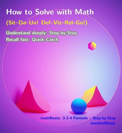 mathBeats: How to Solve with Math - 3-3-4 Formula Step-by-Step (Shorts)