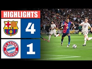 Barcelona gegen Bayern München 4 - 1 | HIGHLIGHTS & GOALS | Champions League 2024/25