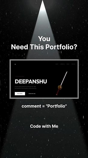 Modern Portfolio Website Using HTML CSS 🔥