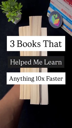 3 Books 📚 that helped me learn anything 10x faster ✨ #books