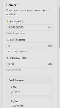 My Bitcoin calculator app! BTC, Sats, USD!