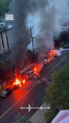 Transformer explosion sparks 7-car inferno, power outage in Hackensack