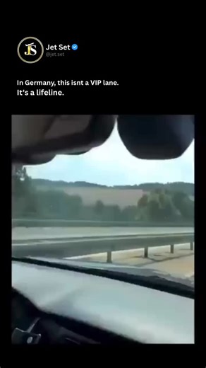 Jet.Set on Instagram: "In Germany, this isn’t a VIP lane. It’s a lifeline. 🚑⁠ ⁠ This is called the Rettungsgasse, or emergency corridor. By law, drivers must create a clear passage for emergency vehicles whenever traffic slows or comes to a standstill. It’s a powerful example of discipline and collective awareness, saving crucial seconds when every moment can mean a life.⁠ ⁠ What do you think about this system? Should it be adopted worldwide?⁠ ⁠ Follow us @jet.set for more!⁠ ⁠ #Germany #Rettung