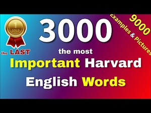 3,000 Essential English Words with Pictures & Sentences, the most common used English vocabulary