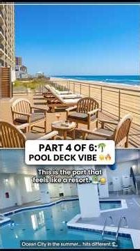 🚨 THIS OCEANFRONT POOL DECK FEELS LIKE A PRIVATE RESORT 😳🌴 | Ocean City Maryland