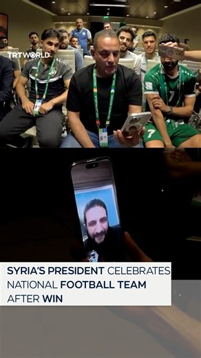 As the Syrian National Football team defeated their Tunisian counterpart 1-0, in the opening match of the 2025 Arab Cup, Syrian President Ahmed al Sharaa congratulated the team during a video call. | TRT World