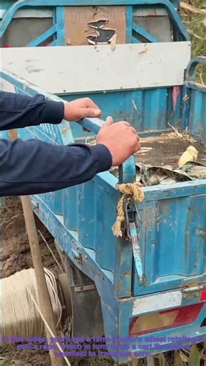 Farm Tractor Wheel Pulls Cart to Haul Corn | Farm Life