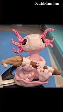 Painting My Axolotl Mascot (Work in Progress!) 🎨🩷 Part 2