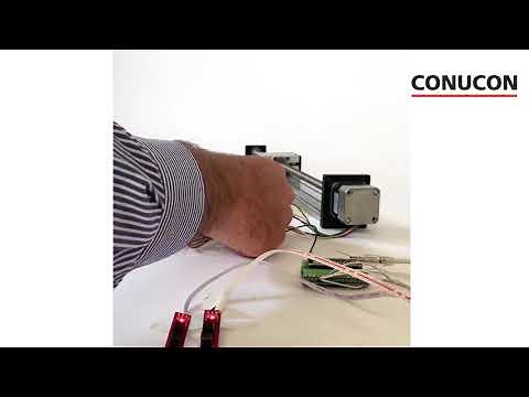 NEMA BLDC Motor Steuerung mit Linearführung und Endstops