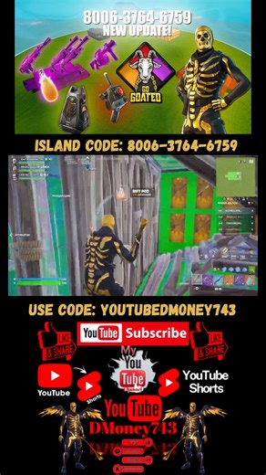 Fortnite Go Goated 🚨New Map🚨 ⭐️Island Code: 8006-3764-6759⭐️ ✅The Best Go Goated✅