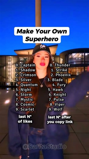 let's make ur own superhero Name #usa #fypシviral #visaritastudio