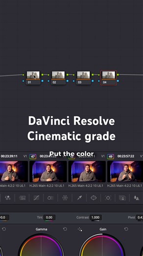 Quick and easy cinematic colour grade in DaVinci Resolve🔥