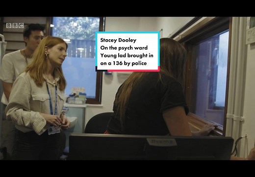 Source: Stacey Dooley on the psych ward bbc iPlayer #staceydooley #documentary #bbc #onthepsychward #mentalhealthmatters #section136 #mentalhealthact #bbciplayer