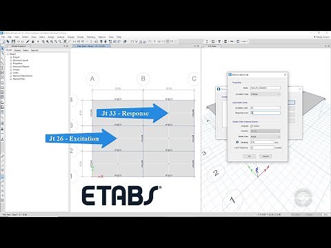 ETABS - 29 Vibration Analysis of Steel Floors: Watch & Learn