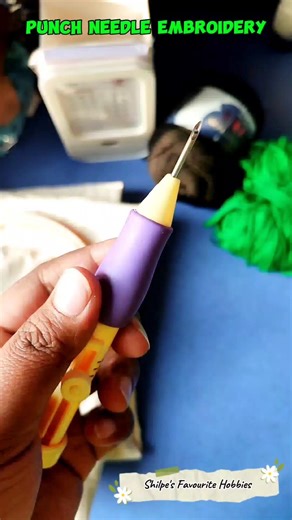 How to thread a punch needle❤️ #punchneedle #embroidery #begginers #shorts