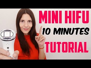 Mini HIFU 10 minutes TUTORIAL | HOW I USE portable HIFU | #miniHIFU #portableHIFU