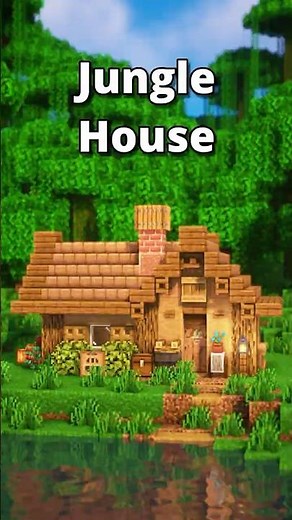 Simple Jungle House🌿#minecraft