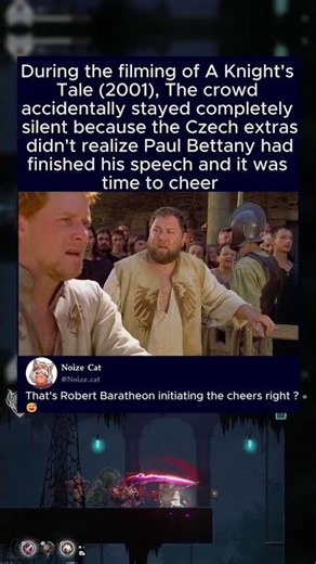 During the filming of A Knight's Tale (2001), The crowd accidentally stayed completely silent