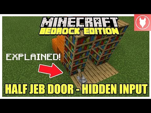 Minecraft Bedrock - Half Jeb Door: Hidden Input (Xbox/MCPE/Windows 10/Switch)