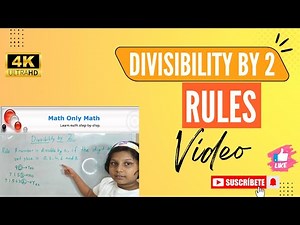 Divisibility Rule for 2 | Divisibility by 2 Trick | Test of Divisibility by 2 | Divisibility Tests