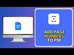 How To Add Page Numbers To PDF