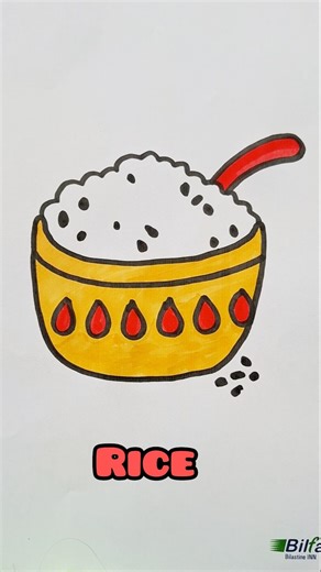 Rice bowl drawing #ricebowl #shorts