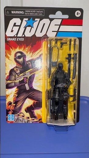 GI JOE SNAKE EYES RETRO COLLECTION WALMART EXCLUSIVE ACTION FIGURE HASBRO