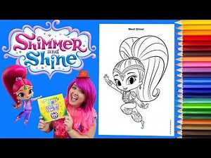 Coloring Shine Shimmer and Shine Coloring Book Page Colored Pencil Prismacolor | KiMMi THE CLOWN
