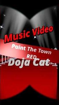 “Paint The Town Red” CLEAN - Doja Cat (Music Video) #shorts