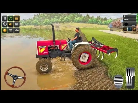 Indian Tractor Farming Simulator Gameplay | Real Village Farming Experience 🚜🌾