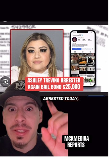 Ashley Trevino was arrested today at court were they had several evidence of her over drinked in public having a bail of $25,000 thousand dollares were many fans speculated she would not have that money but then her bailing out wild chat drop your thoughts down below #ashtrevino #ashleytrevinolive #ashtrevinolive #arrested #mckmediaa