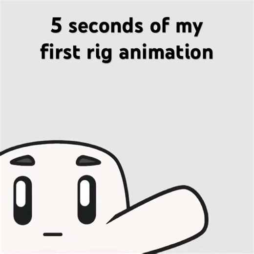 5 seconds of my first rig animation. #animation #mohoanimation #rigging #characterrigging