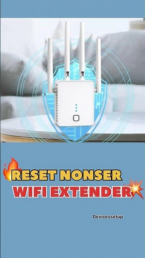 Nonser WiFi Extender Reset Easy Tutorial #nonserextenderreset #wifiextender #wifibooster