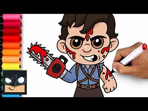 How To Draw Ash Williams | Evil Dead - Videos For Kids
