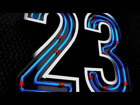Neon Lights Text Effect - Cinema 4D Tutorial