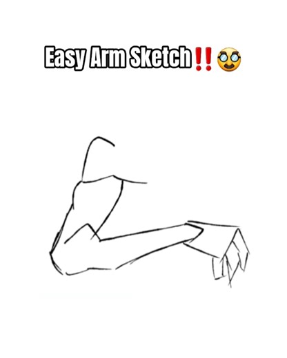Easy Arm Sketch Tutorial‼️‼️‼️ #art #artedigital #drawing #digitalart #sketch