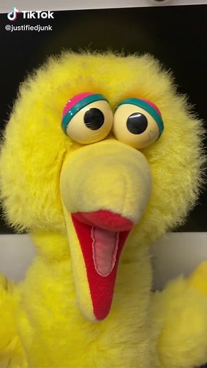 Vintage Talking Big Bird Toy from 1986 - A Thrift Find