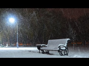 Relaxing snowfall 10 hours | light breeze and falling snow | Beautiful winter night