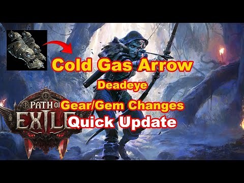 Converting to Cold Gas Arrow Deadeye | Gear and Gem Update | PoE 2