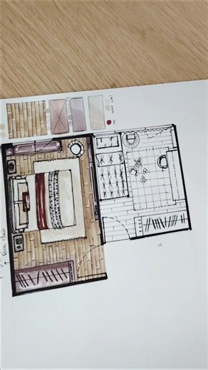 design & draw floor plan #drawing #architect #interiordesign #amenagementintérieur #art #designer