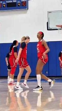 🤩 Caitlin Clark, Paige Bueckers Angel Reese Aliyah Boston Cameron Brink @ USA basketball Camp #short