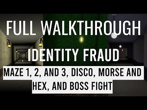 Identity Fraud - FULL WALKTHROUGH   Disco Room, Morse code, and Hex Code