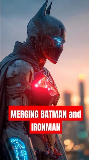 AI-Enhanced Heroes: Merging Batman and Iron Man into One Epic Suit!