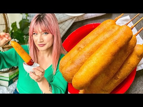 Easy VEGAN Corn Dogs at Home | The Edgy Veg