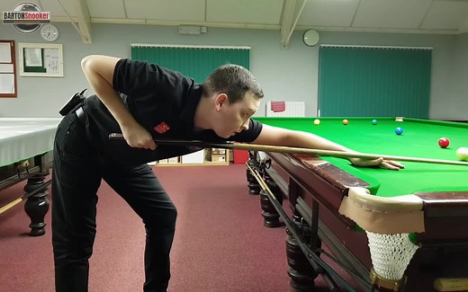 【Barton斯诺克教学024】用超高速镜头告诉你高、中、低杆的握杆和出杆的动作要领（Snooker Coaching Lesson - The Grip）